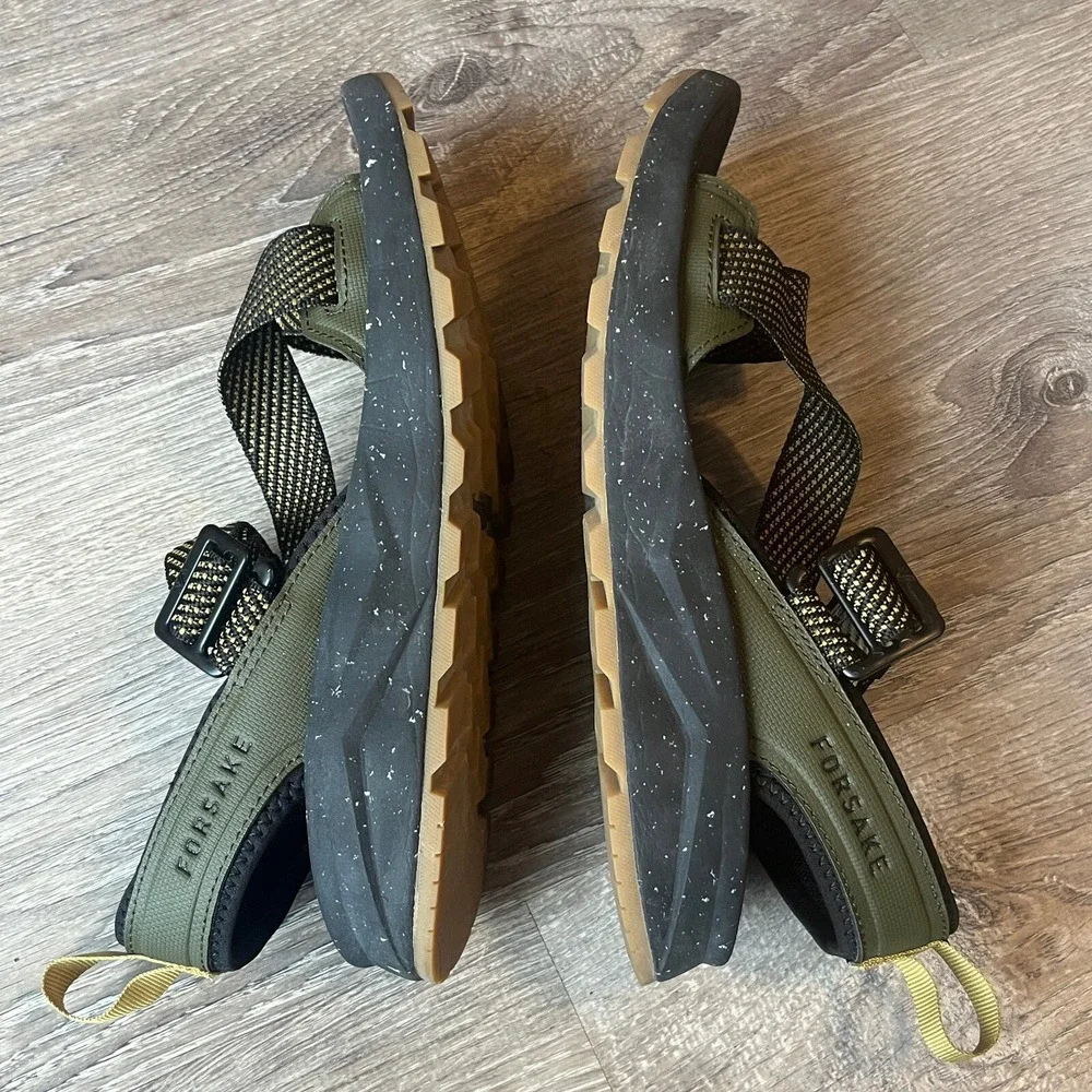 Forsake Rogue River Hiking Sandals Sandals Green Black Gum Mens 10‎ EU 43